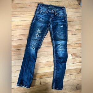 Silver Jeans Co. Aiko Baby‎ Boot blue jeans